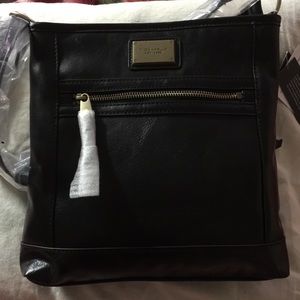 Tignanello crossbody Genuine Leather Handbag (blk)